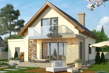  Projekt domu Salsa 2 (WRN1308) - projekt domu parterowego z poddaszem - Zdjęcie 1