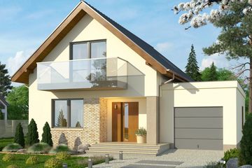  Projekt domu Salsa 2 (WRN1308) - projekt domu parterowego z poddaszem - Zdjęcie 2