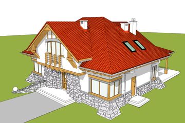  Projekt domu Edek (WRC2628) - projekt domu parterowego z poddaszem - Zdjęcie 4