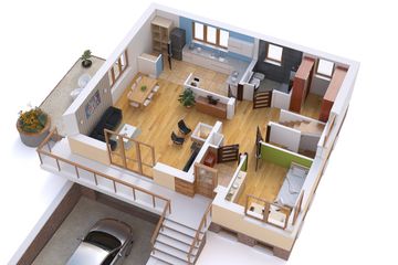  Projekt domu BW-19 wariant podp. (JGC1112) - projekt domu parterowego z poddaszem - Zdjęcie 3