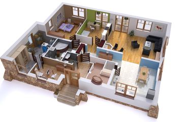  Projekt domu BW-45 agroturystyczny (JGC1056) - projekt domu parterowego z poddaszem - Zdjęcie 3