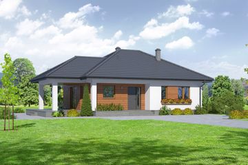  Projekt domu Piaseczno 3m (KRP1902) - projekt domu parterowego - Zdjęcie 1