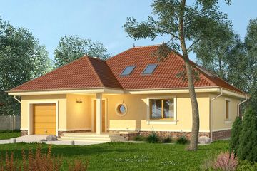  Projekt domu Verona 2 (WRN1313) - projekt domu parterowego z poddaszem - Zdjęcie 1