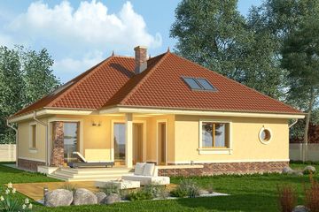  Projekt domu Verona 2 (WRN1313) - projekt domu parterowego z poddaszem - Zdjęcie 2