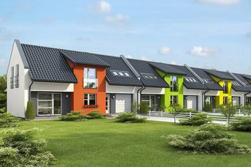  Projekt domu Tronco zabudowa szeregowa (SLO1050) - projekt domu parterowego z poddaszem - Zdjęcie 1