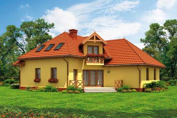  Projekt domu Pasadena (SLN1302) - projekt domu parterowego z poddaszem - Zdjęcie 3