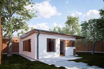  Projekt domu letniskowego G266 - Budynek letniskowy (PRA1290) - projekt domu letniskowego parterowego - Zdjęcie 1