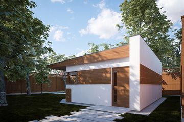  Projekt domu letniskowego G266 - Budynek letniskowy (PRA1290) - projekt domu letniskowego parterowego - Zdjęcie 2