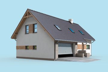  Projekt domu Lamia 3 (SLN2398) - projekt domu parterowego z poddaszem - Zdjęcie 4