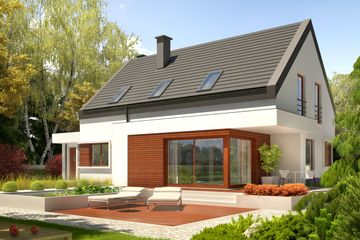  Projekt domu Patryk IV G1 energo (WRC2631) - projekt domu parterowego z poddaszem - Zdjęcie 1