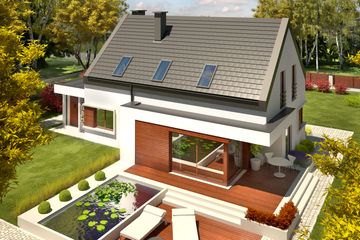  Projekt domu Patryk IV G1 energo (WRC2631) - projekt domu parterowego z poddaszem - Zdjęcie 3