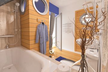Projekt domu Bernikla z garażem 2-st. [A1] - parterowy z poddaszem dom o powierzchni 146,80 m², dach dwuspadowy - ujęcie 9