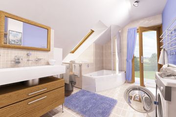  Projekt domu Nowinka III z garażem 1-st. [A] (WRF1612) - projekt domu parterowego z poddaszem - Zdjęcie 7