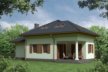  Projekt domu AH 004 (GDC1004) - projekt domu parterowego z poddaszem - Zdjęcie 3