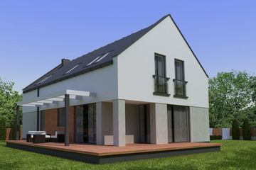  Projekt domu AH 055 (GDC1011) - projekt domu parterowego z poddaszem - Zdjęcie 3