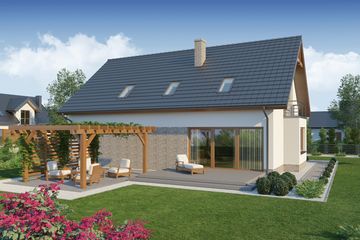  Projekt domu Gerard 2 PS (WRW1259) - projekt domu parterowego z poddaszem - Zdjęcie 2