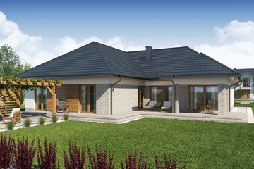  Projekt domu Atanazy 2 (WRW1260) - projekt domu parterowego - Zdjęcie 2