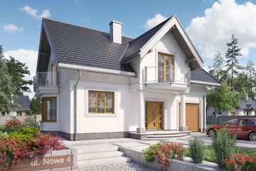  Projekt domu Dymsza Rex (1005) (KRD1913) - projekt domu parterowego z poddaszem - Zdjęcie 3