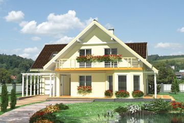  Projekt domu Filipinka (776) (KRD1747) - projekt domu parterowego z poddaszem - Zdjęcie 3