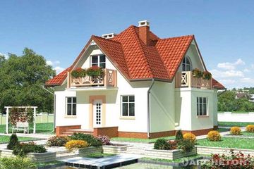  Projekt domu Birkut - murowana – ceramika (KRD1382) - projekt domu parterowego z poddaszem - Zdjęcie 3