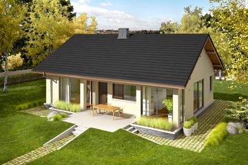  Projekt domu Karmela III economic (WRC2632) - projekt domu parterowego - Zdjęcie 3