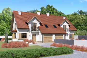  Projekt domu przy Amarantowej 7 (KRK1412) - projekt domu parterowego z poddaszem - Zdjęcie 2