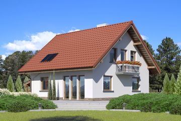  Projekt domu przy Cyprysowej 49 (KRK1414) - projekt domu parterowego z poddaszem - Zdjęcie 2