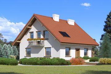  Projekt domu przy Cyprysowej 49 (KRK1414) - projekt domu parterowego z poddaszem - Zdjęcie 3