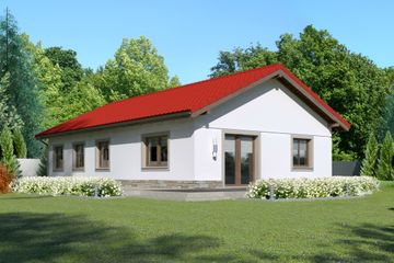  Projekt domu przy Przyjemnej 17 (KRK1419) - projekt domu parterowego - Zdjęcie 2