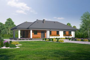  Projekt domu Piaseczno mm + wynajem (KRP1912) - projekt domu parterowego - Zdjęcie 1