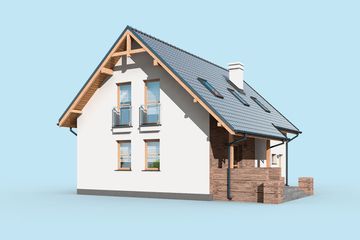  Projekt domu Lamia 4 (SLN2400) - projekt domu parterowego z poddaszem - Zdjęcie 3