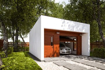  Projekt garażu G279 - Budynek garażowy (PRA1299) - projekt garażu parterowego - Zdjęcie 1