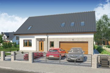  Projekt domu Gerard 2 (WRW1261) - projekt domu parterowego z poddaszem - Zdjęcie 1