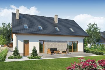  Projekt domu Gerard 2 (WRW1261) - projekt domu parterowego z poddaszem - Zdjęcie 2