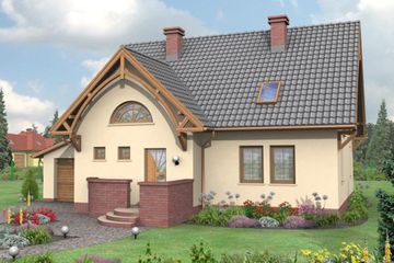  Projekt domu Milano (SLN1059) - projekt domu parterowego z poddaszem - Zdjęcie 3