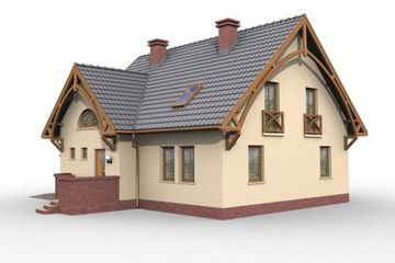  Projekt domu Milano (SLN1059) - projekt domu parterowego z poddaszem - Zdjęcie 4