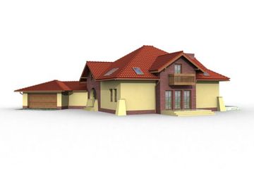  Projekt domu Hidalgo (SLN1048) - projekt domu parterowego z poddaszem - Zdjęcie 3