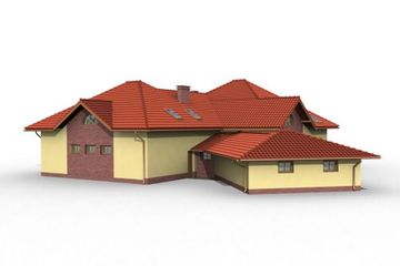  Projekt domu Hidalgo (SLN1048) - projekt domu parterowego z poddaszem - Zdjęcie 4