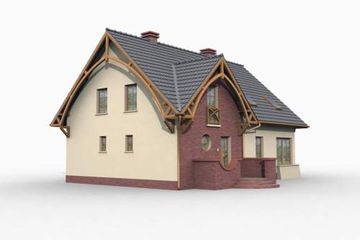  Projekt domu Belize (SLN1038) - projekt domu parterowego z poddaszem - Zdjęcie 3