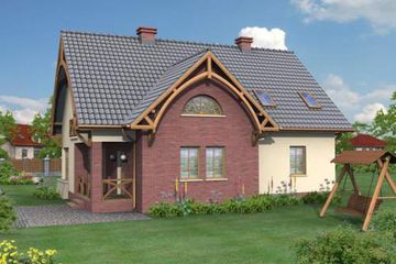  Projekt domu Belize (SLN1038) - projekt domu parterowego z poddaszem - Zdjęcie 4