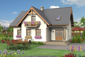  Projekt domu Salamanca (SLN1067) - projekt domu parterowego z poddaszem - Zdjęcie 3