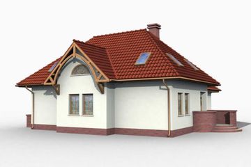  Projekt domu Angus (SLN1035) - projekt domu parterowego z poddaszem - Zdjęcie 4