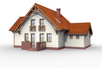  Projekt domu Las Vegas (SLN1055) - projekt domu parterowego z poddaszem - Zdjęcie 3