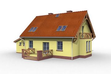  Projekt domu Atlanta (SLN1036) - projekt domu parterowego z poddaszem - Zdjęcie 4