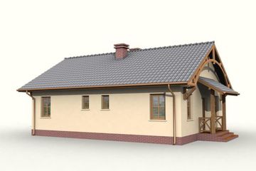  Projekt domu Barletta (SLN1037) - projekt domu parterowego - Zdjęcie 4