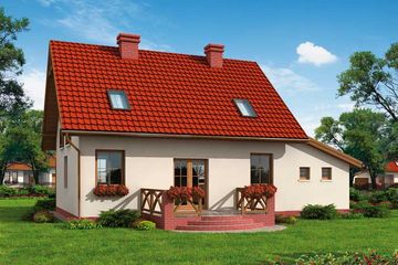  Projekt domu Sevilla (SLN1001) - projekt domu parterowego z poddaszem - Zdjęcie 3