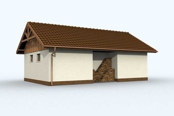  Projekt garażu G76 (SLN1169) - projekt garażu parterowego - Zdjęcie 3