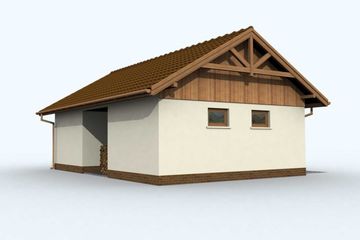  Projekt garażu G76 (SLN1169) - projekt garażu parterowego - Zdjęcie 4