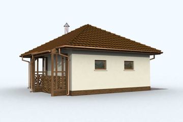  Projekt garażu G81 (SLN1174) - projekt garażu parterowego - Zdjęcie 4