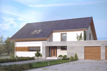  Projekt domu Onyks 4 (BSA2083) - projekt domu parterowego z poddaszem - Zdjęcie 2